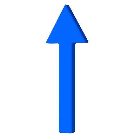 Blue Up Arrow 3D 12628936 PNG