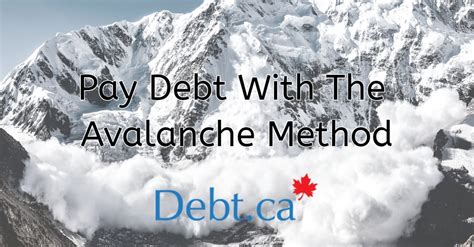 Pay Down Debt with the Avalanche Method - Debt.ca