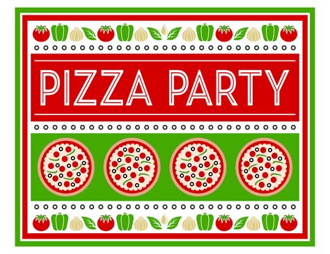 Free Pizza Party Printables | Catch My Party