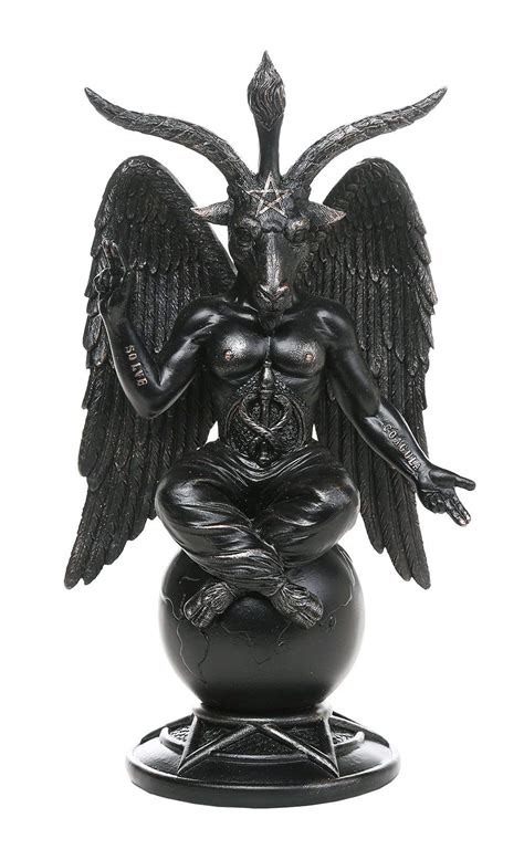 Buy Nemesis Now Wood, Resin Baphomet Horned Sabbatic Goat Solve Et Coagula Statue, 10 Inch ...