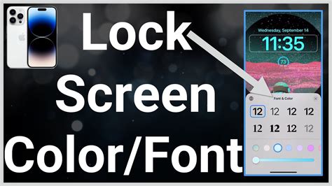 How To Change Color And Font Of Clock On iPhone Lock Screen - YouTube