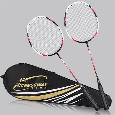 2Pcs Crossway Badminton Racket Badminton Racquets With Bag Raquette De Badminton With Badminton ...