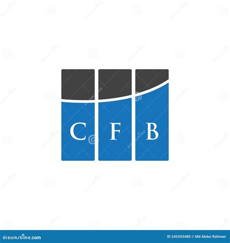 CFB Letter Logo Design on BLACK Background. CFB Creative Initials ...