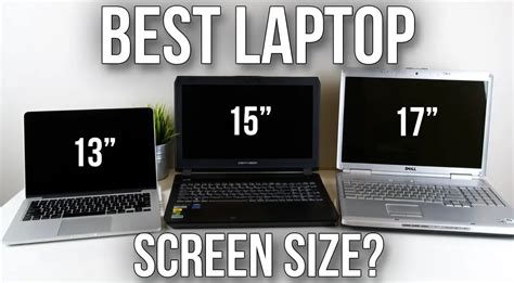 Laptop Screen Size Comparison Chart - Ultimate Guide 2019