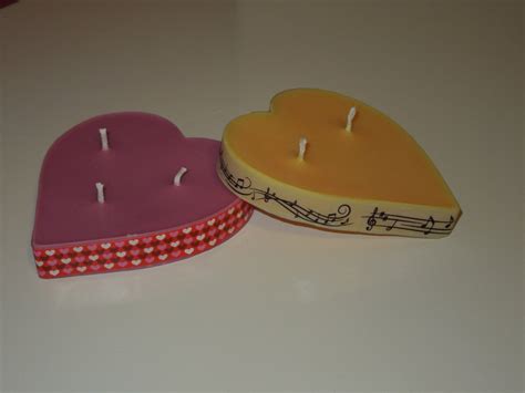 Large Heart Shaped Candles - Etsy