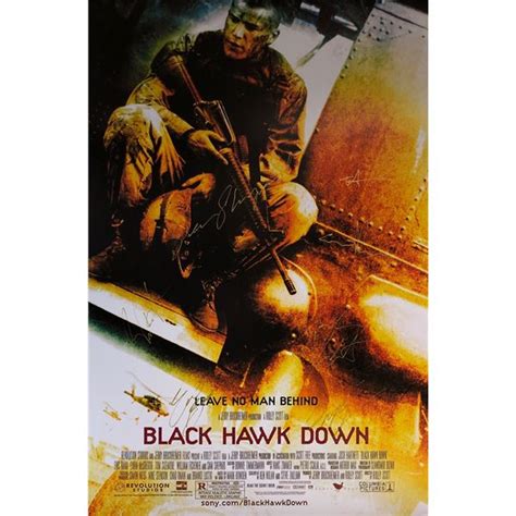 Ewan McGregor Autograph Signed Black Hawk Down Poster