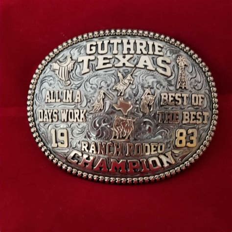 Custom Rodeo Trophy Belt Buckles | Texas - Judge Leo Smith's Buckles