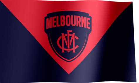 Melbourne Football Club Fan Flag (GIF) - All Waving Flags