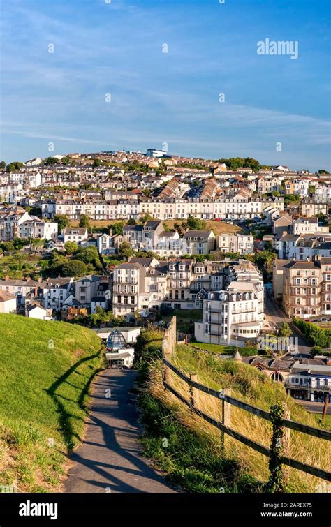 View over Ilfracombe town seaside town North Devon UK Stock Photo - Alamy