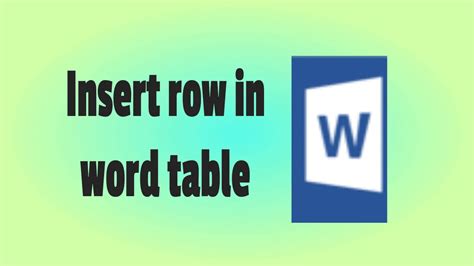 How To Insert Row Or Column In Word Table? [2024] - Whatvwant