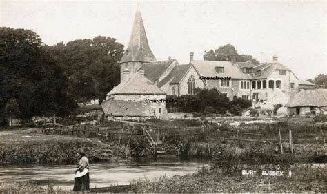 old photos of Bury, Sussex history, part of UK Vintage Trail