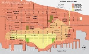 Hoboken Flood Map, Post Hurricane Sandy - SWmaps.com