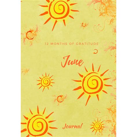 12 Months of Gratitude Journal: June Notebook (Series 1) - Crystal Divine Alchemy