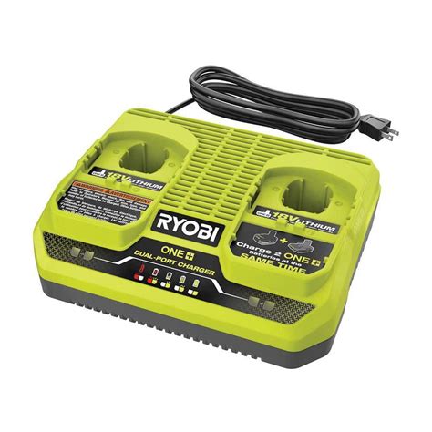 RYOBI ONE+ 18V Dual-Port Simultaneous Charger PCG005 - The Home Depot