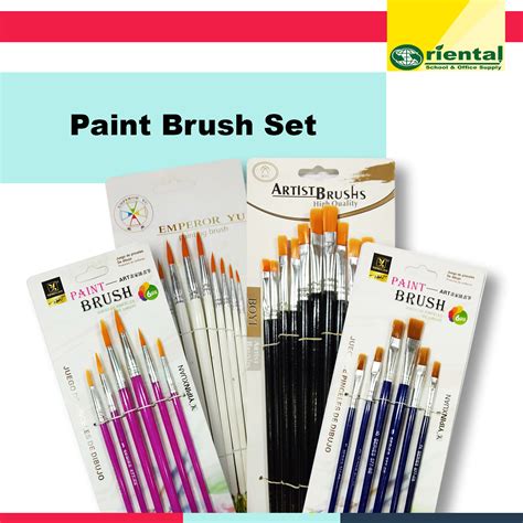 Paint Brush Set of 6 or 12 Pieces (Different Size ) Flat or Round ...