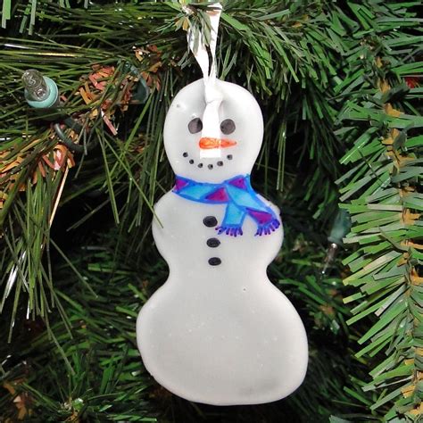 Fun DIY Glue Snowman Ornament - The Eco-Friendly Family | Snowman ...