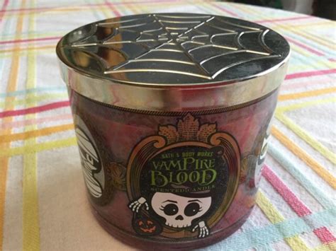 NEW! Bath And Body Works HALLOWEEN “Vampire Blood” 3 Wick 14.5oz Candle | eBay