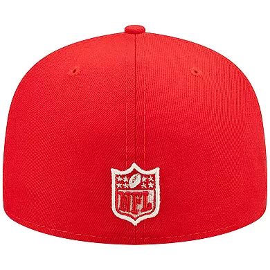 Men's New Era Red Kansas City Chiefs Super Bowl IV Pop Sweat 59FIFTY ...