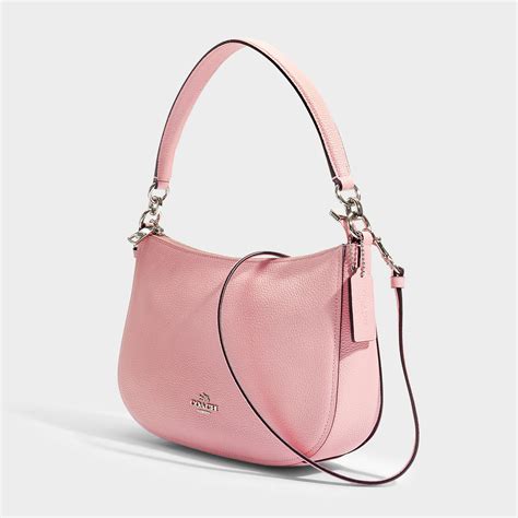 COACH Leather Chelsea Crossbody Bag In Peony Calfskin in Pink - Lyst