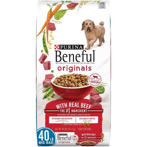 Purina Beneful Dry Dog Food, Originals With Real Beef - 40 lb. Bag ...