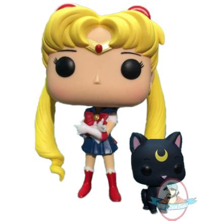 Pop! Animation Sailor Moon #89 Sailor Moon with Luna Figure Funko | Man ...