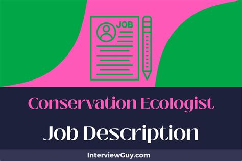 Conservation Ecologist Job Description [Updated for 2024]