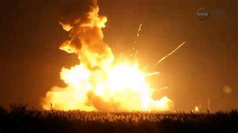 A spectacular explosion marks the first failure of NASA’s commercial rocket program