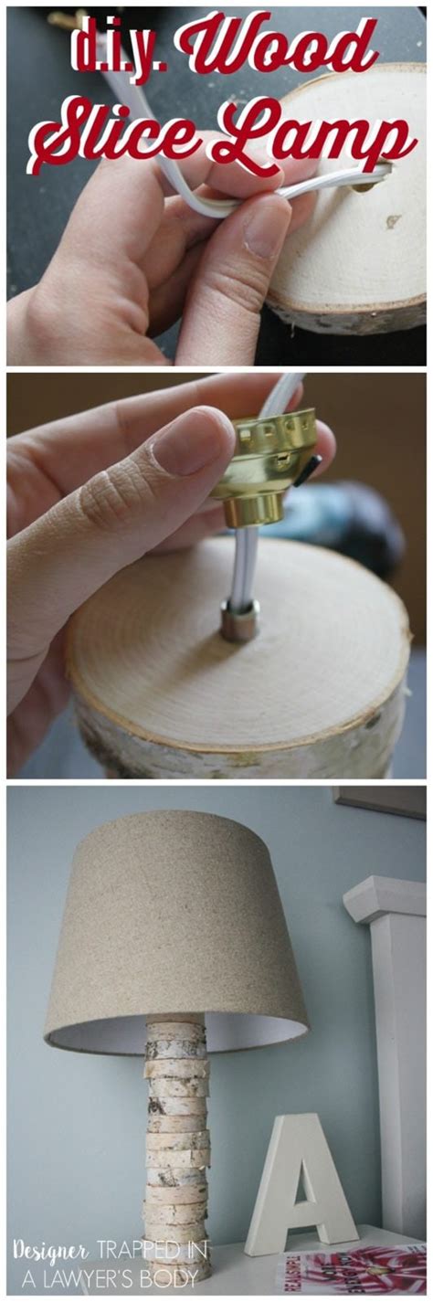 DIY Stacked Wood Lamp | Anthropologie Inspired