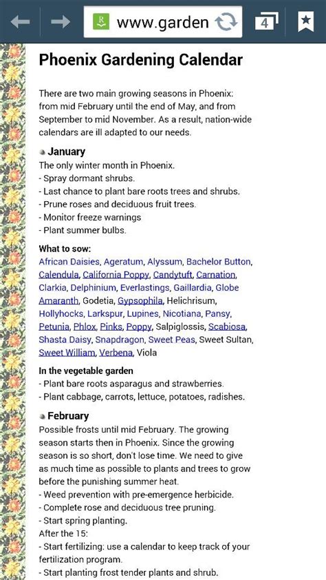 http://www.gardeninginarizona.com/calendar.html ARIZONA PLANTING CALENDAR | Planting calendar ...