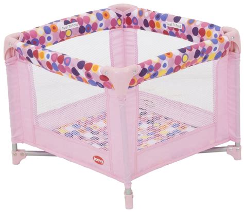 Joovy Toy Room Playard - Pink Dot - Free Shipping | Baby doll bed, Toy rooms, Baby alive dolls