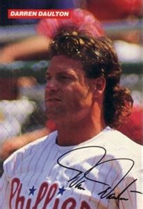 Darren Daulton 1993 Philadelphia Phillies 4x6 photo card - Baseball Cards