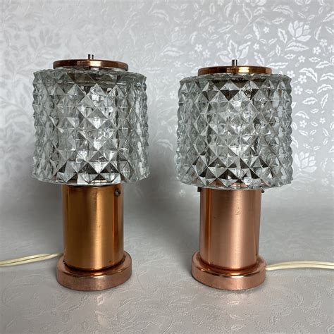 Pair of Bedside table lamps by Kamenický Šenov | #153662