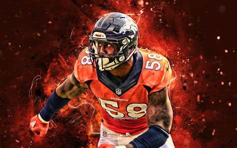 Download wallpapers Von Miller, linebacker, Denver Broncos, american ...