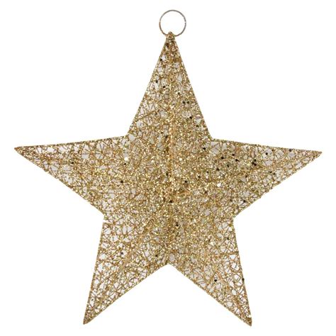 Gold Star Hanging Christmas Decoration By The Christmas Home ...