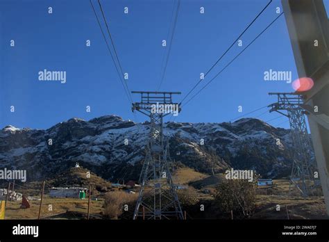 Cable car transport in Kalinchowk, Kuri Village, Nepal Stock Photo - Alamy