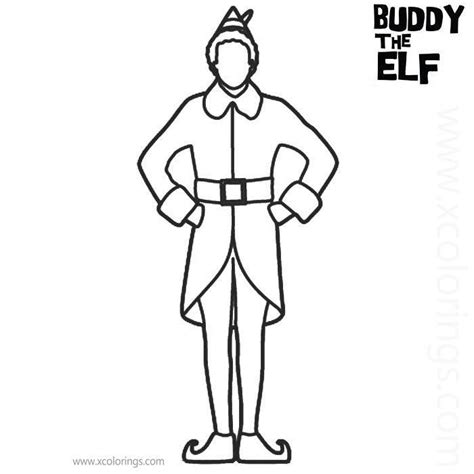 Buddy The Elf Coloring Pages Free to Print - XColorings.com