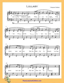 Lullaby and Goodnight (Brahm's Lullaby) - lyrics, videos & free sheet ...