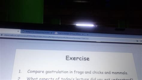 1. Compare gastrulation in frogs and chicks and | Chegg.com