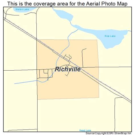 Aerial Photography Map of Richville, MN Minnesota