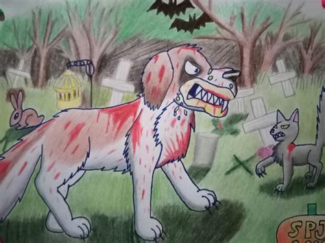 Cujo in the Pet Sematary by Romethehybrid on DeviantArt