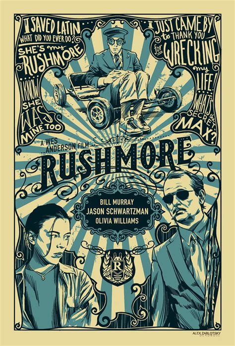 Rushmore by Alex Zabolotsky - Home of the Alternative Movie Poster -AMP-