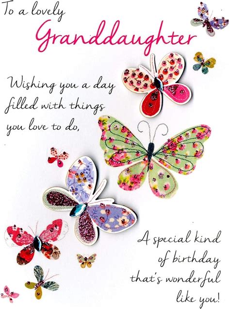 Lovely Granddaughter Birthday Greeting Card Second Nature Just To Say ...