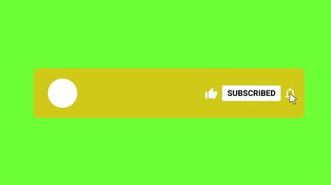 Subscribe Button green screen background. Chroma key V9 20765521 Stock Video at Vecteezy