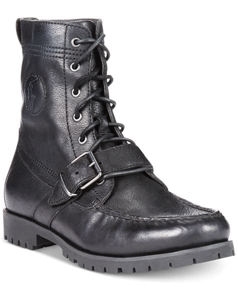 Polo ralph lauren Ranger Boots in Black for Men | Lyst