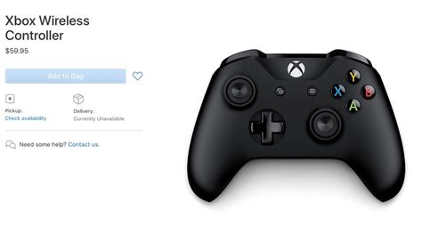 Xbox One controller available from Apple, but there are better places ...