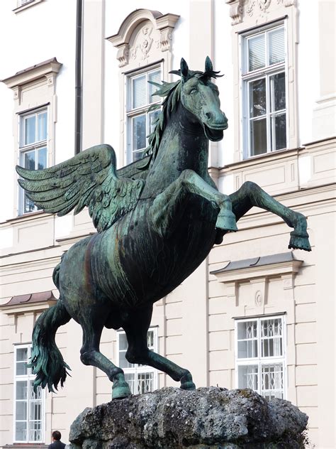 Free Images : wing, monument, statue, stallion, sculpture, art, bronze ...