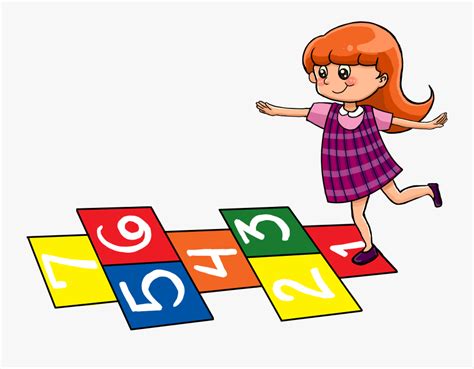 Transparent Hopscotch Png - Girl Playing Hopscotch Cartoon , Free ...