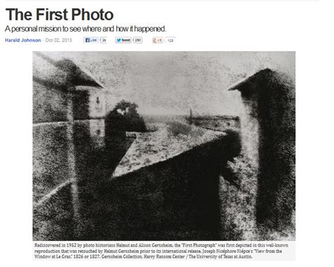 First Photograph Ever Taken