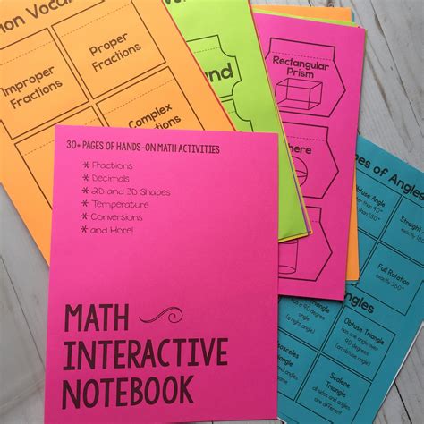 Math Interactive Notebook Grades: 4-8 – Learn in Color