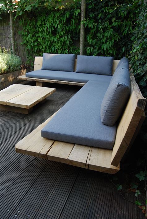 Garden banch Diy Bench Outdoor, Modern Outdoor Furniture, Outdoor Seating, Outdoor Spaces ...